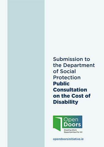 Cost of Disability Payment Consultation Submission